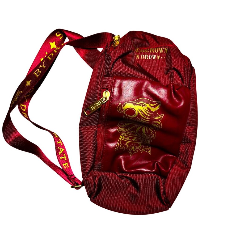 Undercrown Sun Grown Red Sling Bag By Drew Estate Adjustable Strap Gold Accents - Picture 4 of 15